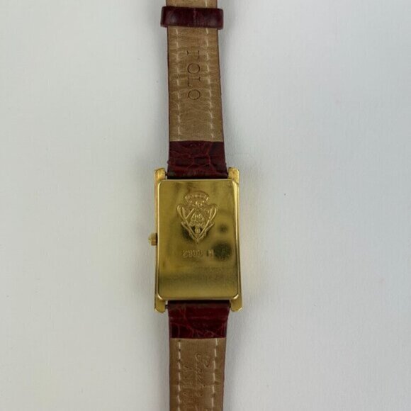 GUCCI 2600M Vintage Women's Quartz Watch Red Leather band - Picture 7 of 12
